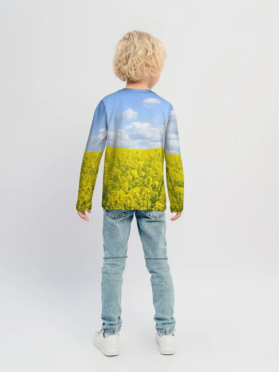 Детский лонгслив / Рапсовое поле