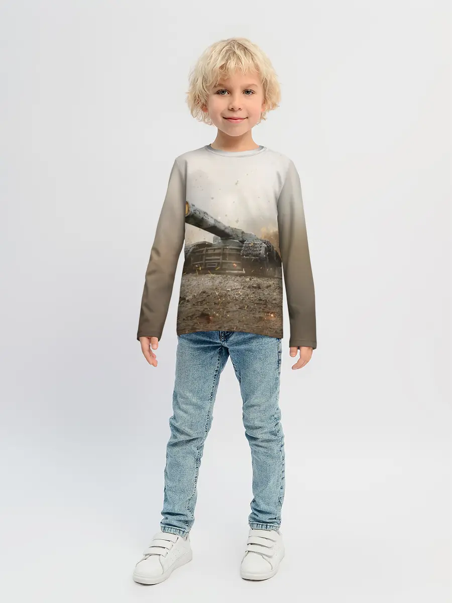 Детский лонгслив / Танки