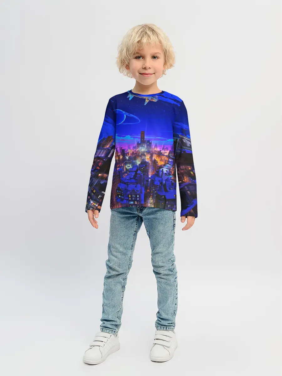 Детский лонгслив / Сказочный город