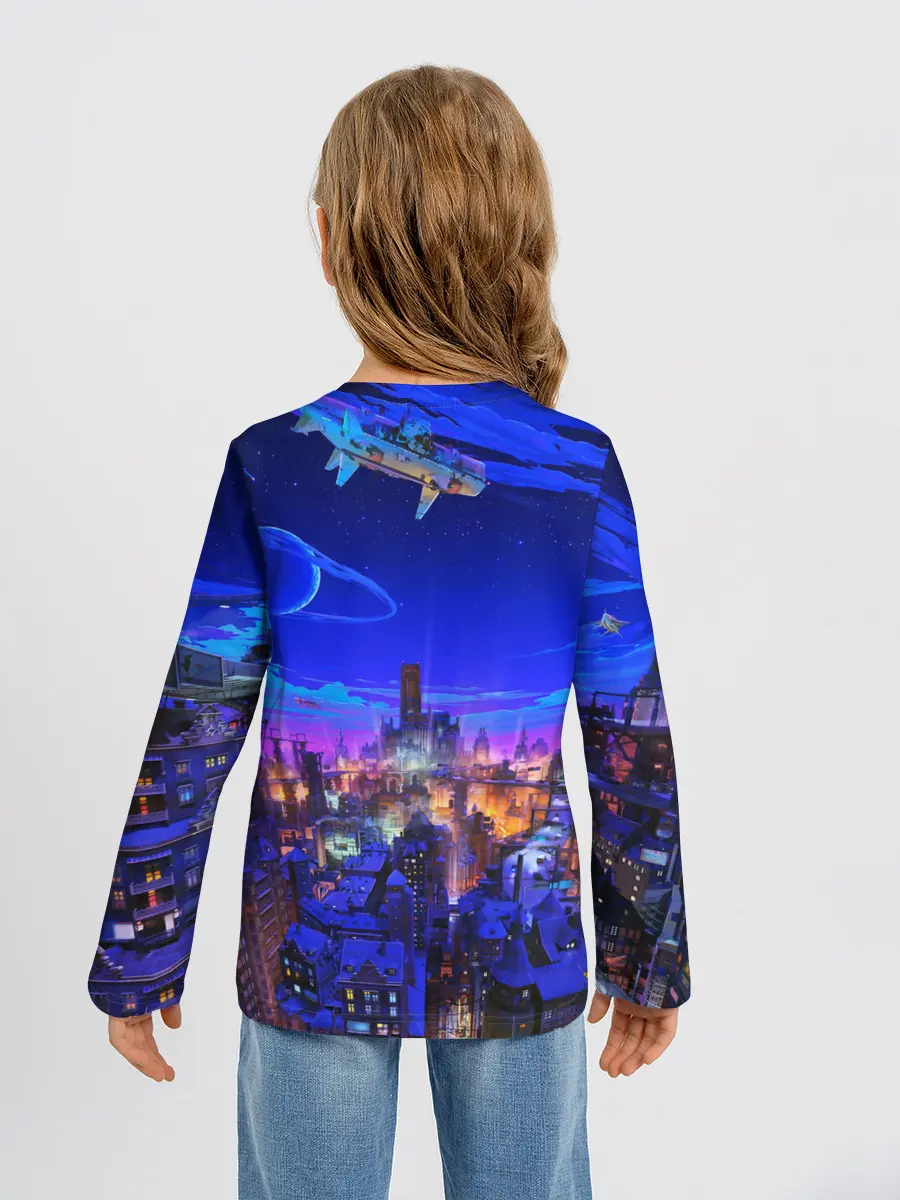 Детский лонгслив / Сказочный город