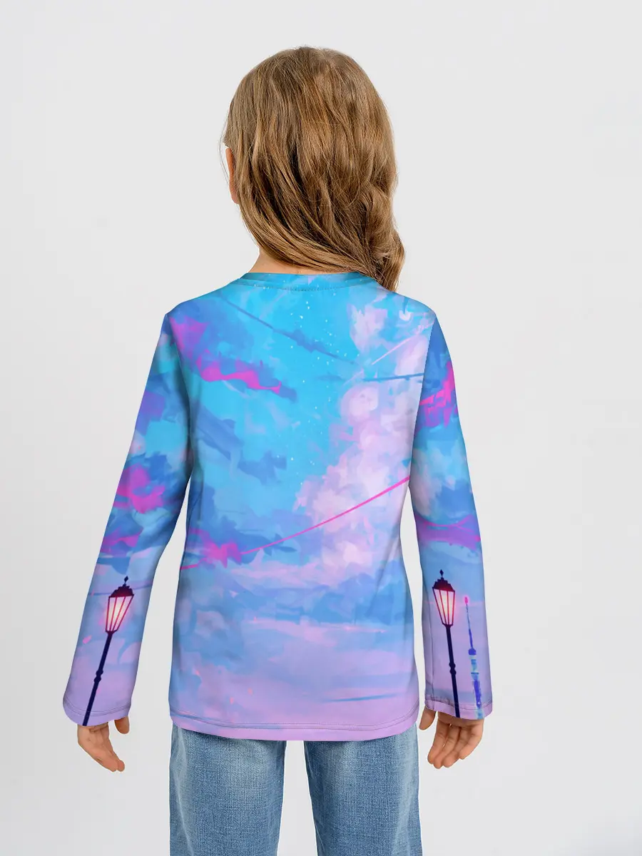 Детский лонгслив / РОЗОВЫЕ ОБЛАКА