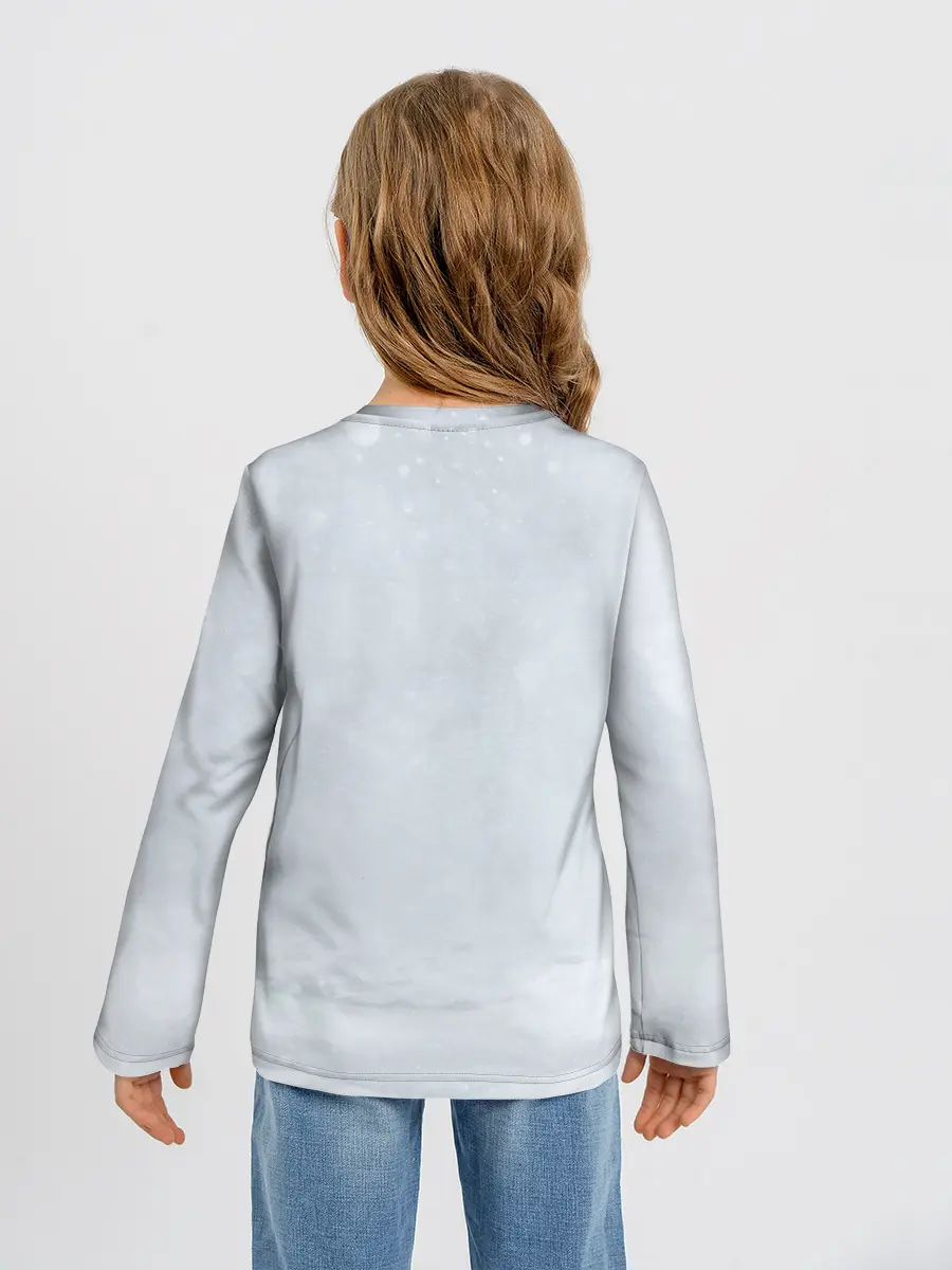 Детский лонгслив / Зимняя лисичка