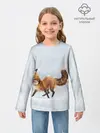 Детский лонгслив / Зимняя лисичка