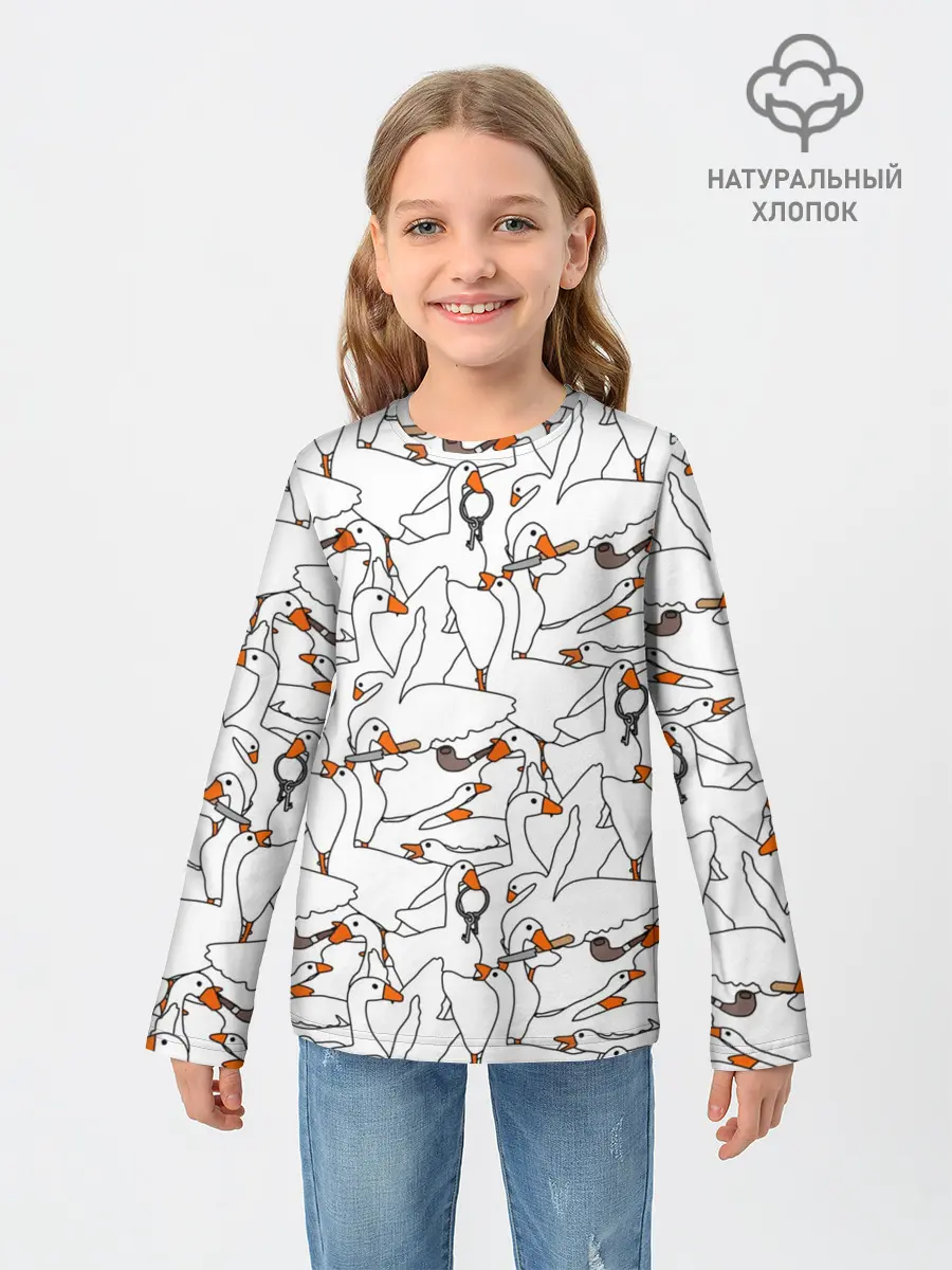 Детский лонгслив / Злой гусь