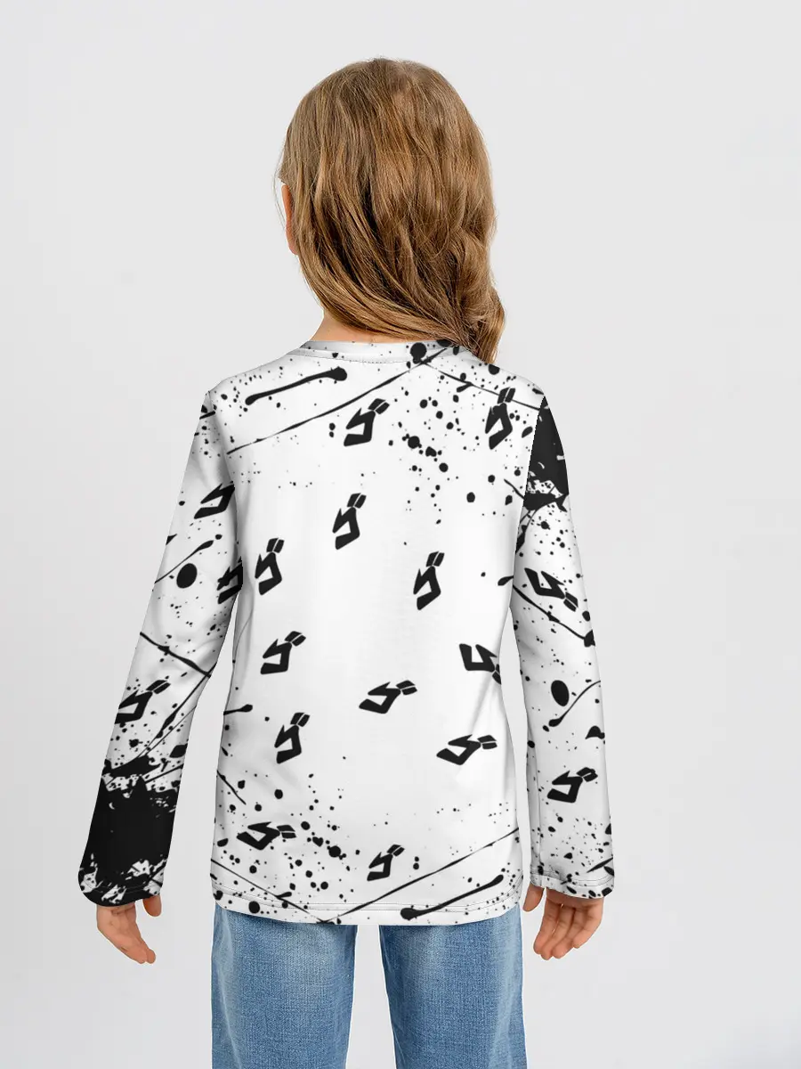 Детский лонгслив / KILLER QUEEN черные брызги