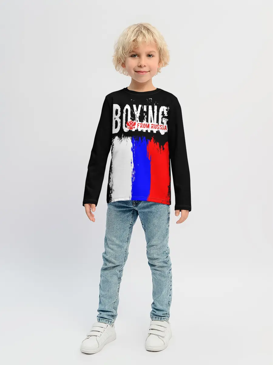 Детский лонгслив / Boxing from Russia