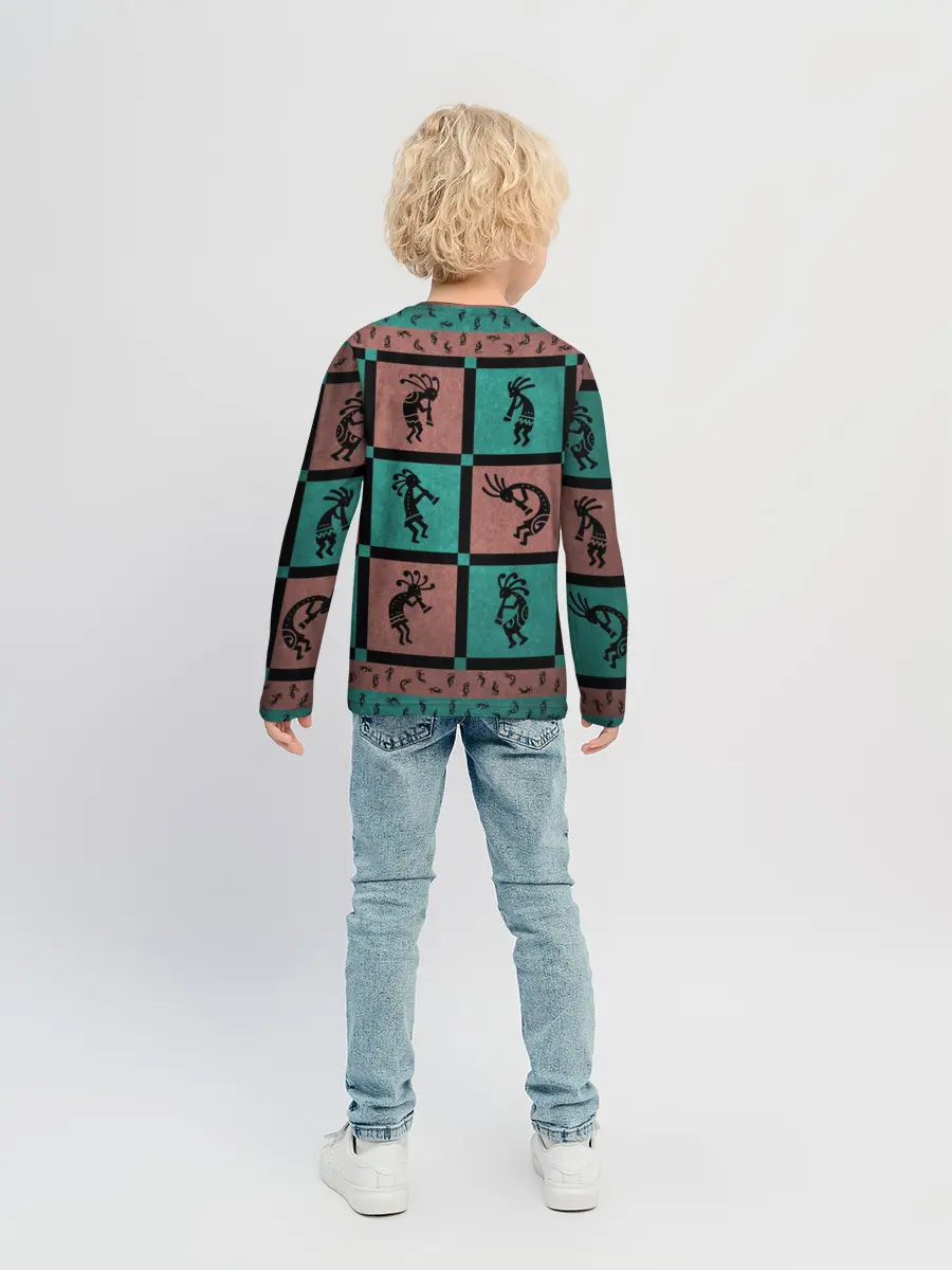 Детский лонгслив / Кокопелли