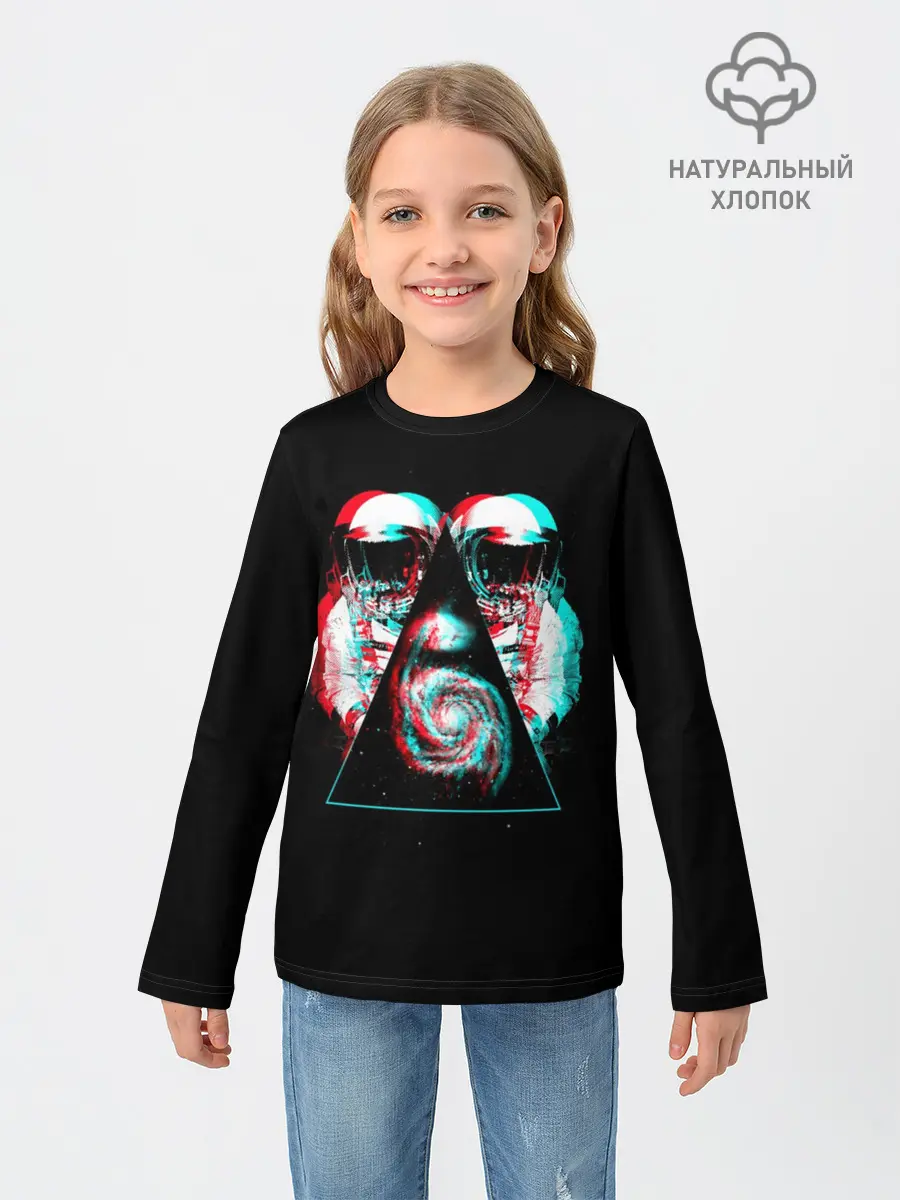 Детский лонгслив / Cosmo Glitch