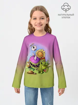 Детский лонгслив / Plants vs. Zombies