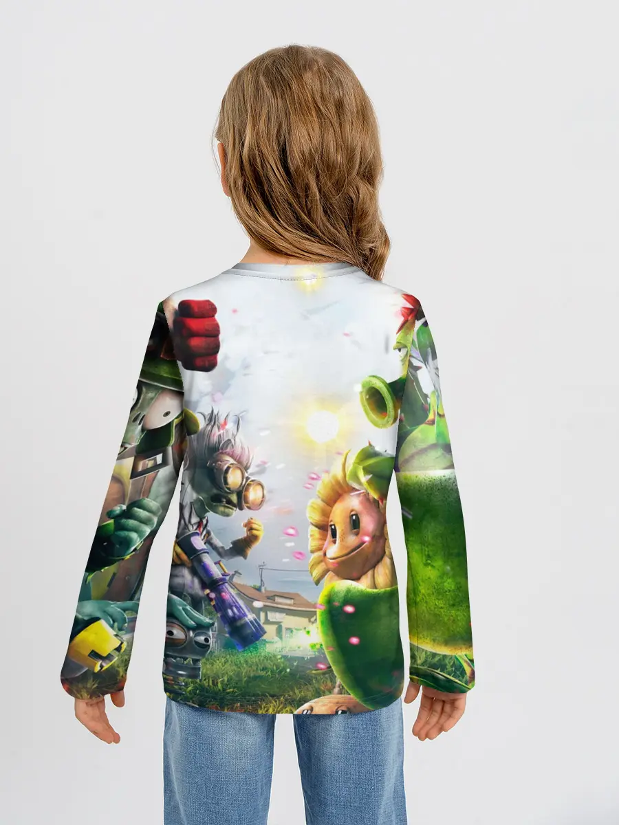 Детский лонгслив / Plants vs Zombies.