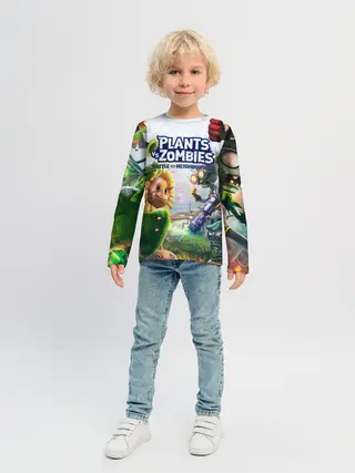 Детский лонгслив / Plants vs Zombies.