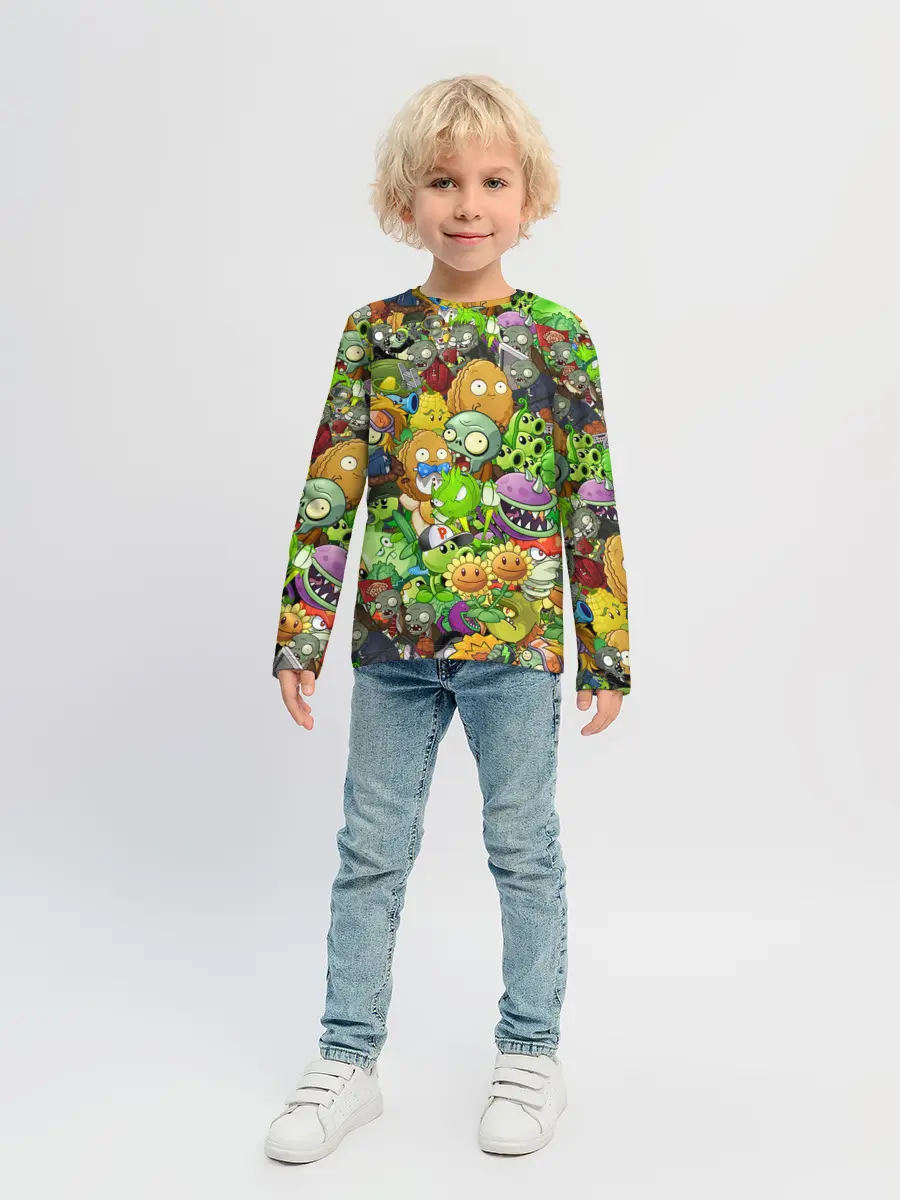 Детский лонгслив / PLANTS VS ZOMBIES