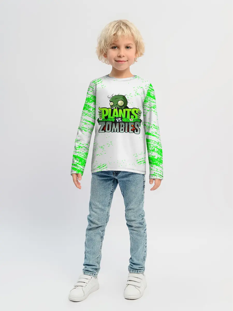 Детский лонгслив / Plants vs. Zombies