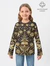 Детский лонгслив / Gold & Black
