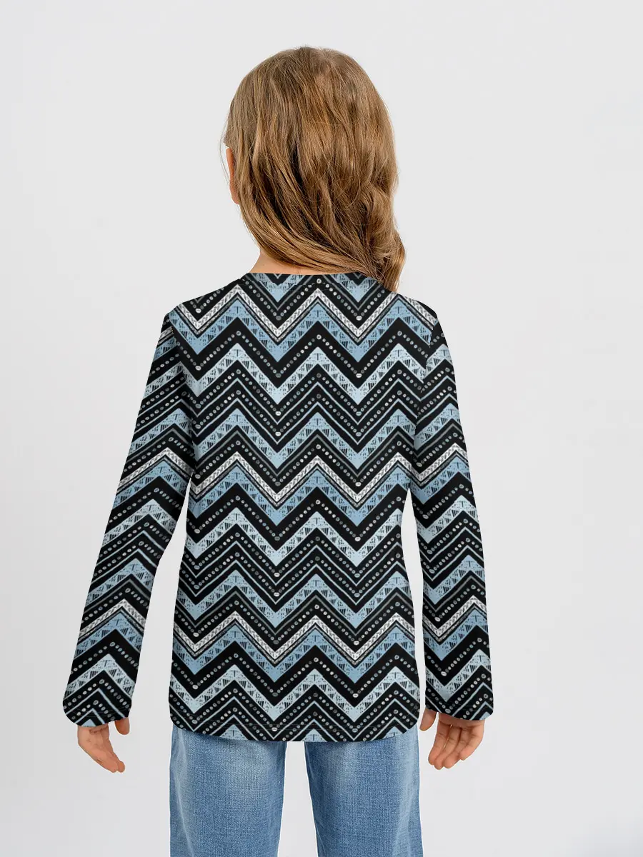 Детский лонгслив / Узоры