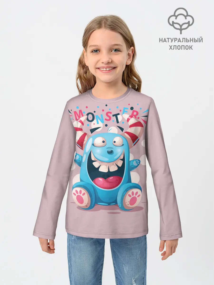 Детский лонгслив / MONSTER