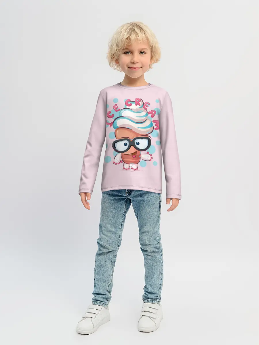 Детский лонгслив / ICE CREAM