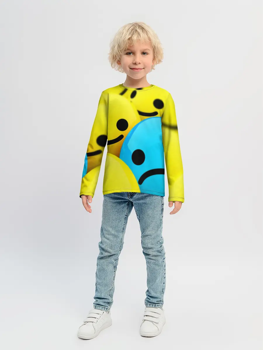 Детский лонгслив / СМАЙЛИКИ