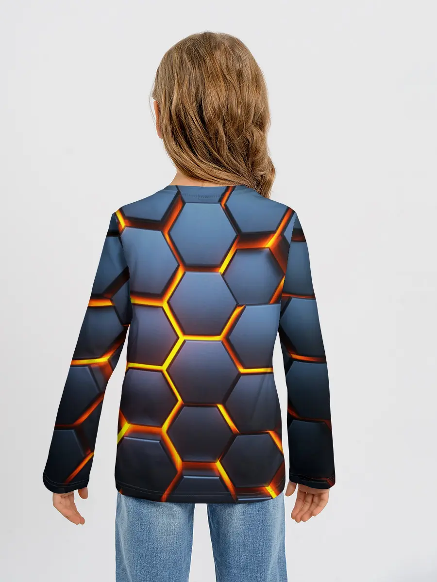 Детский лонгслив / 3D БРОНЬ