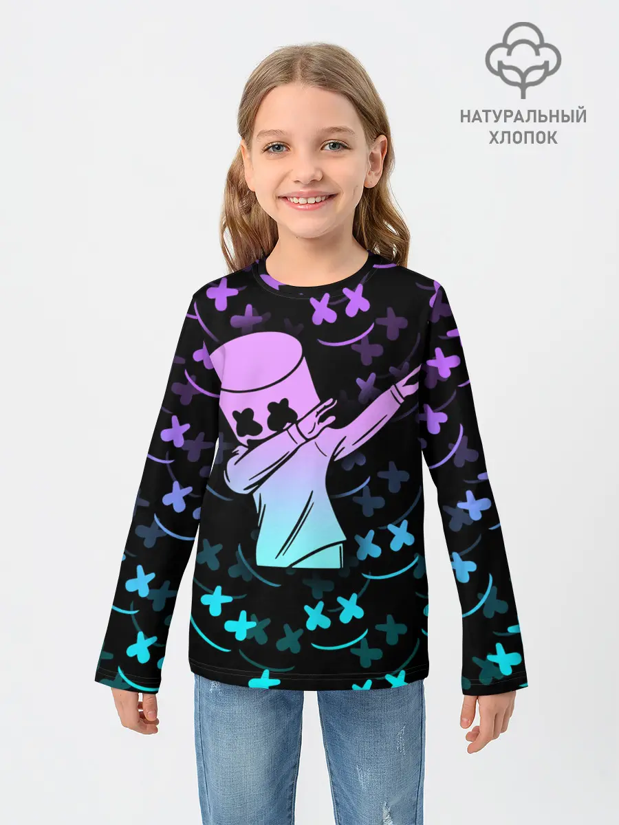 Детский лонгслив / FORTNITE x MARSHMELLO