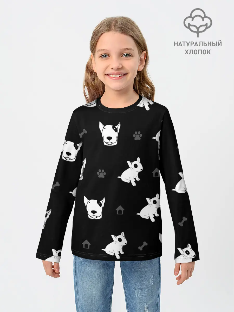 Детский лонгслив / Английский бультерьер