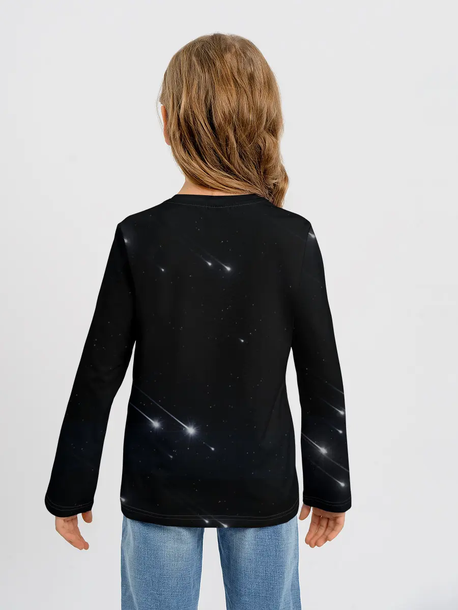 Детский лонгслив / Fortnite black hole