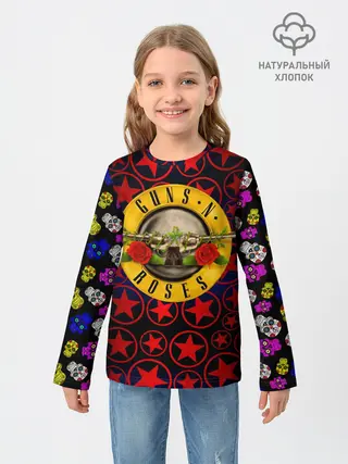 Детский лонгслив / Guns n roses