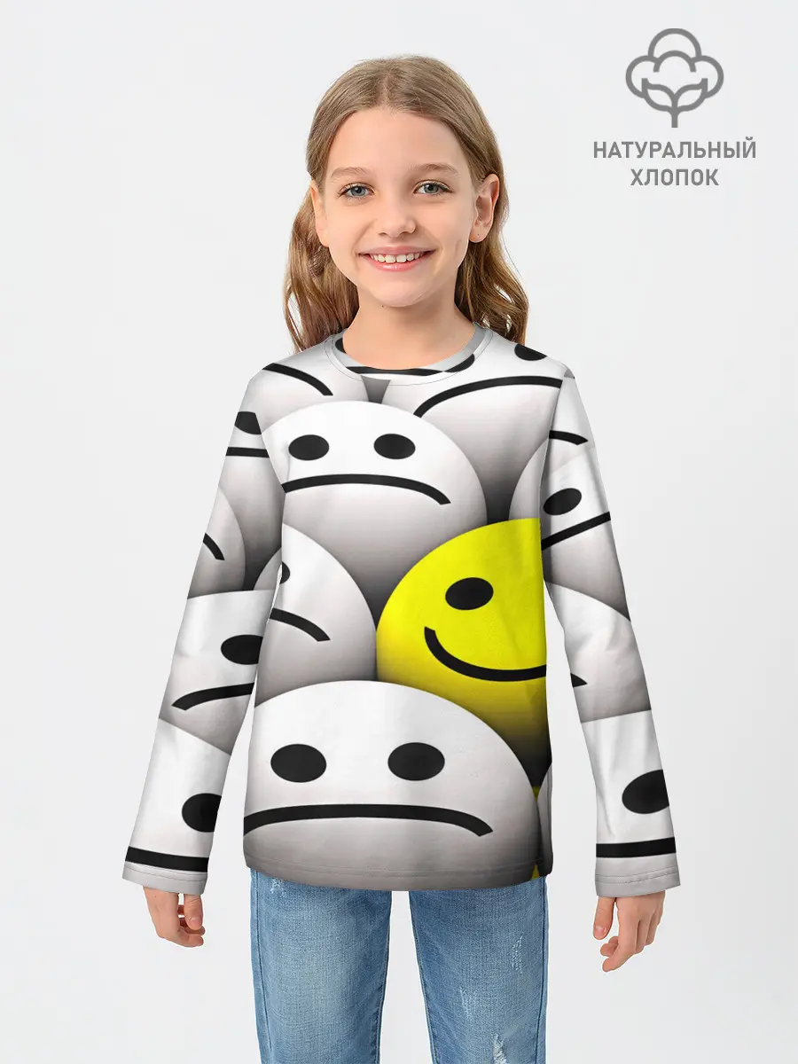 Детский лонгслив / EMOJI 2019