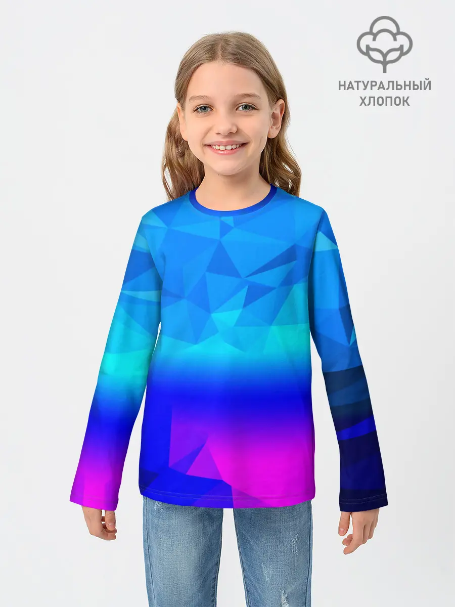 Детский лонгслив / ABSTRACT NEON