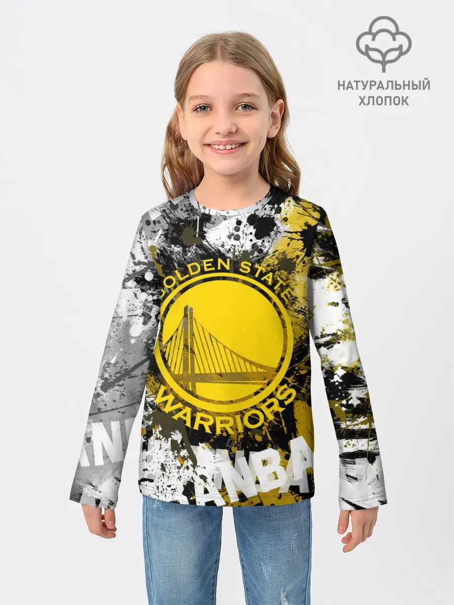 Детский лонгслив / Голден Стэйт Уорриорз