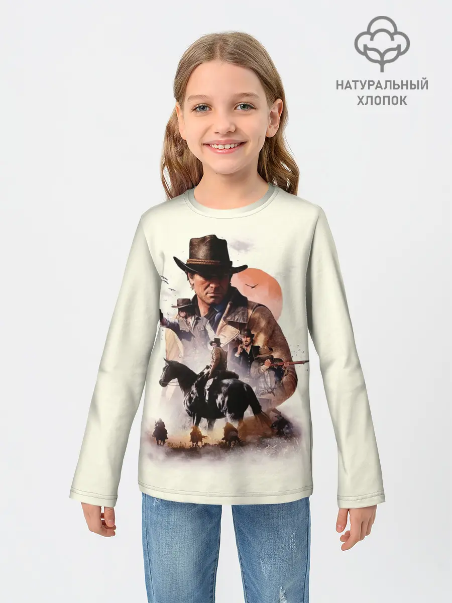 Детский лонгслив / red dead redemption 2 Art