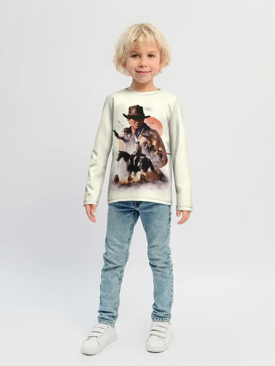 Детский лонгслив / red dead redemption 2 Art