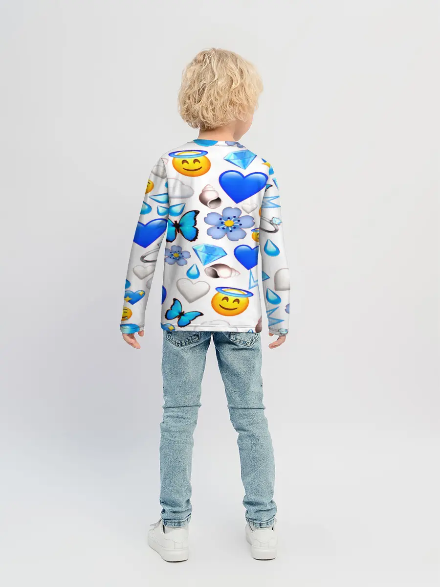 Детский лонгслив / Смайлики