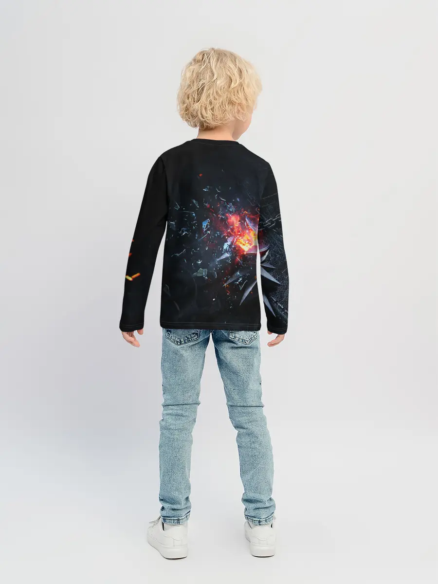 Детский лонгслив / МЕДАЛЬОН ВЕДЬМАКА