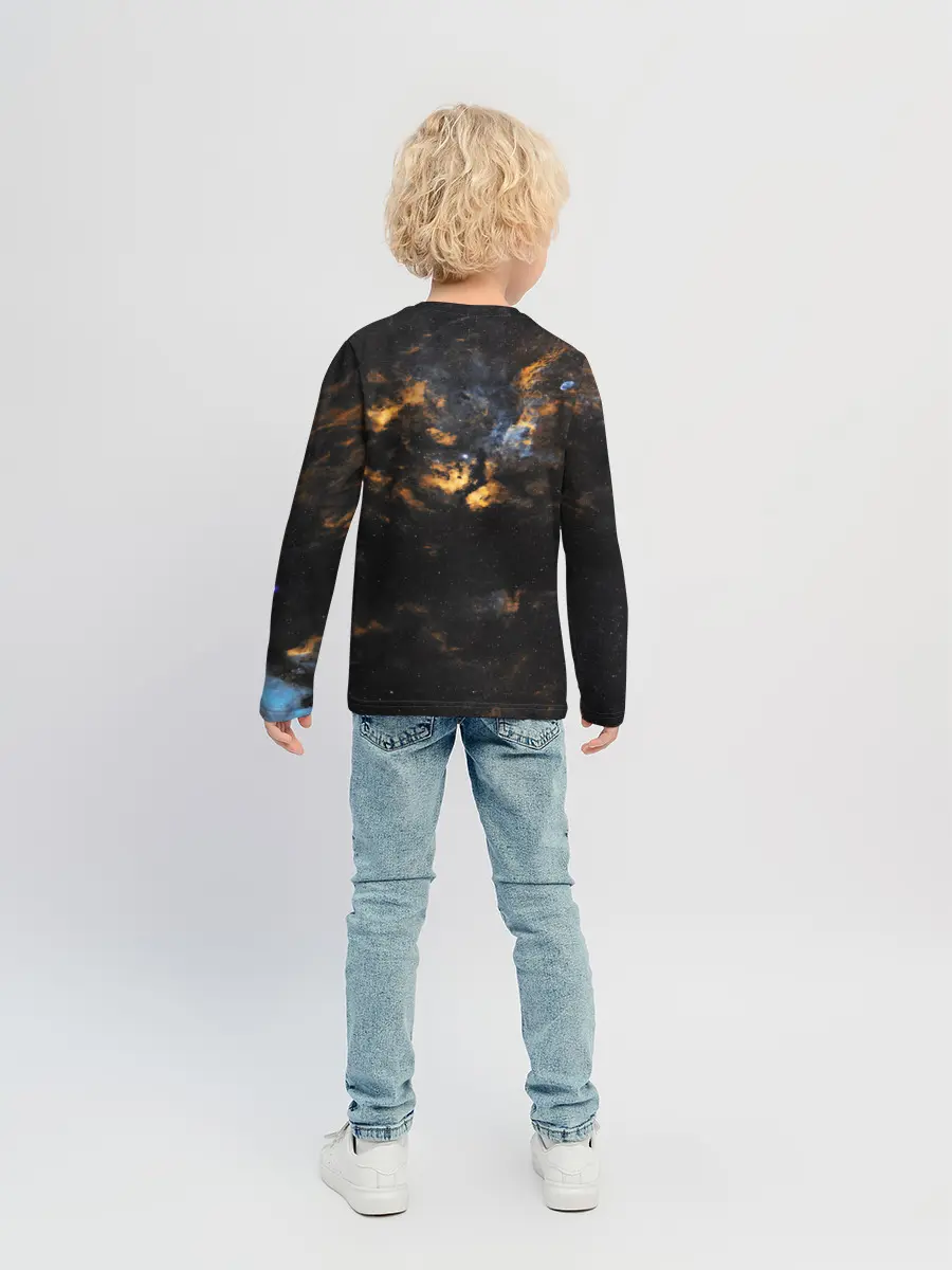 Детский лонгслив / Космическое небо