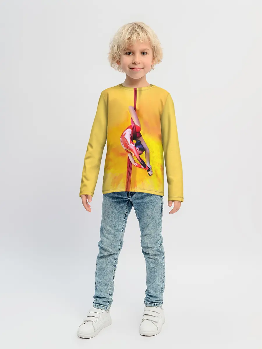 Детский лонгслив / Гимнастика на полотнах