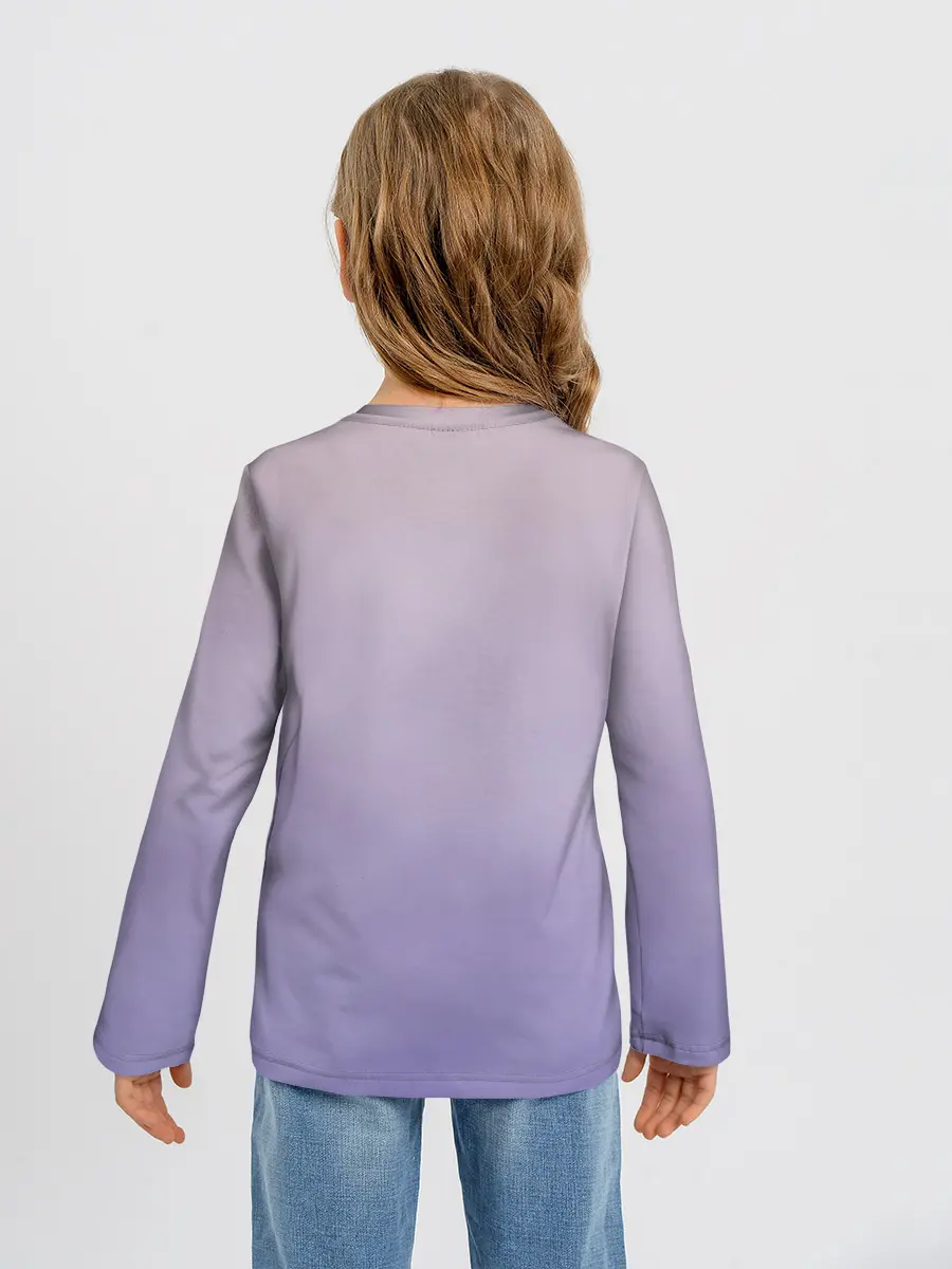 Детский лонгслив / Гимнастка на полотне