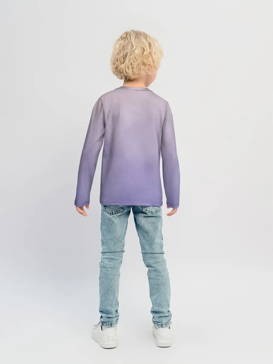 Детский лонгслив / Гимнастка на полотне