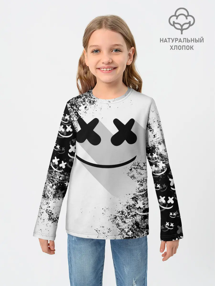 Детский лонгслив / Marshmello