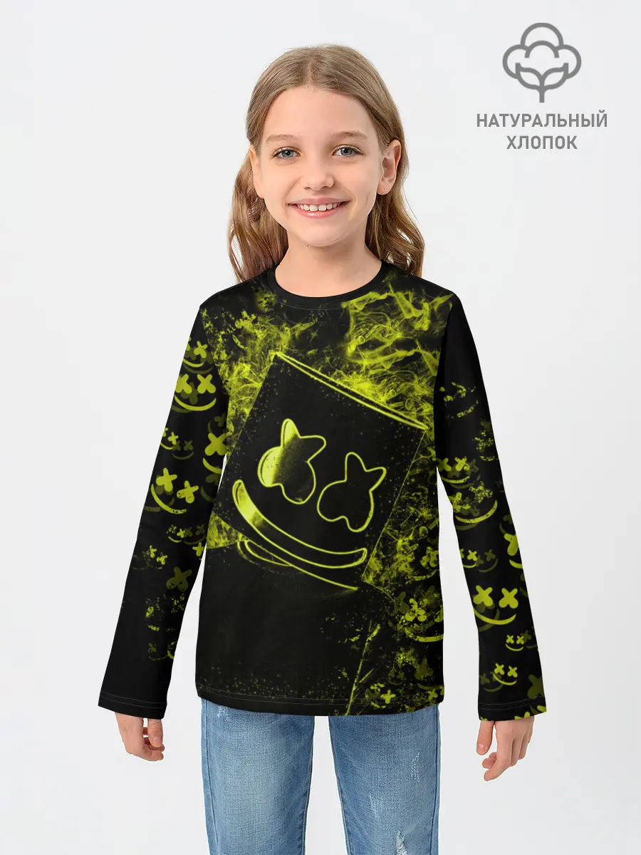 Детский лонгслив / Marshmello