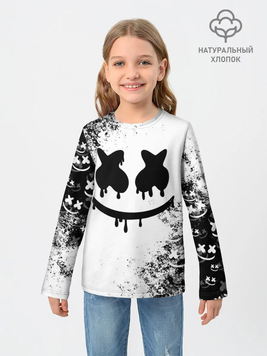 Детский лонгслив / Marshmello