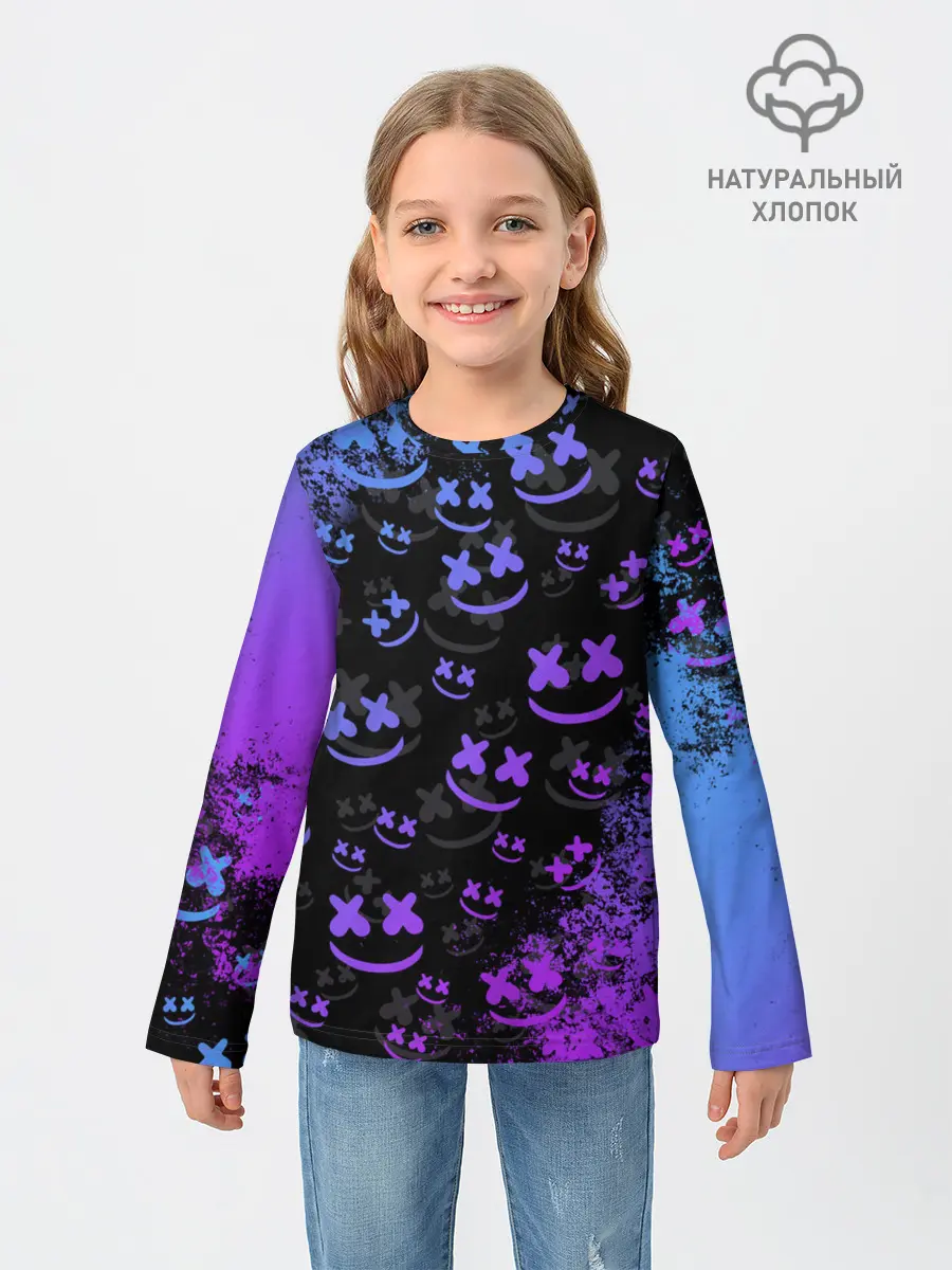 Детский лонгслив / Marshmello