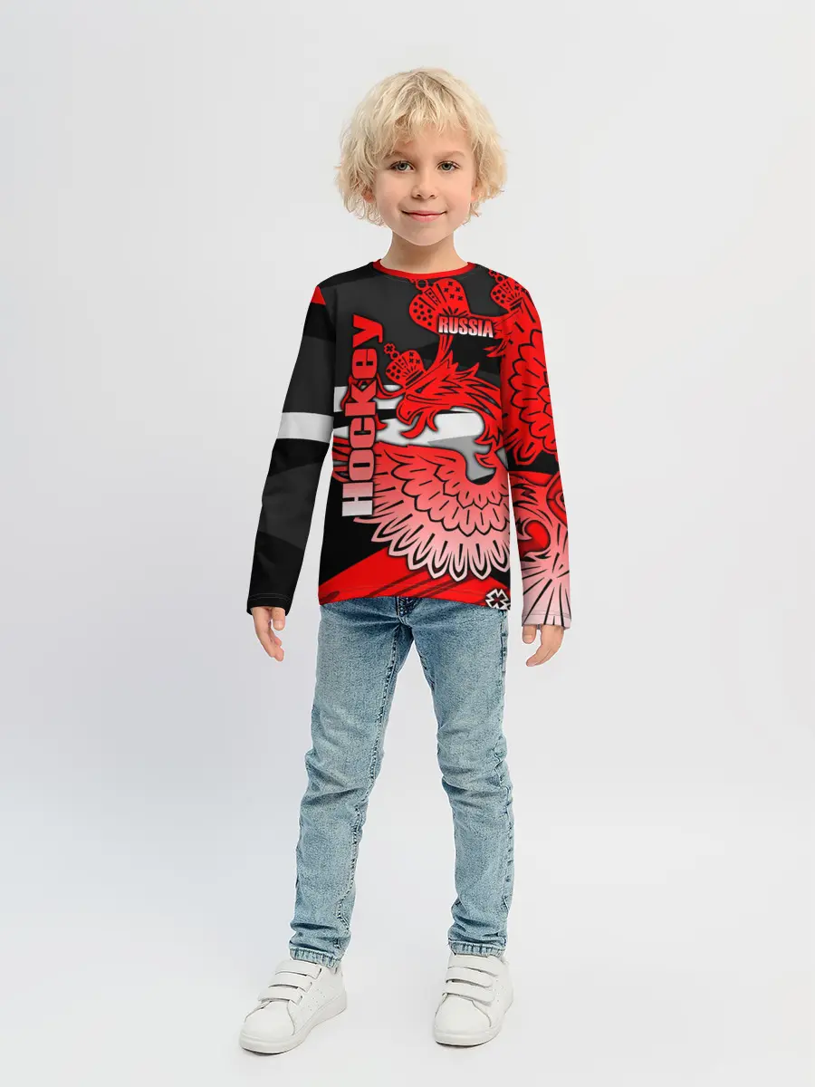 Детский лонгслив / Hockey