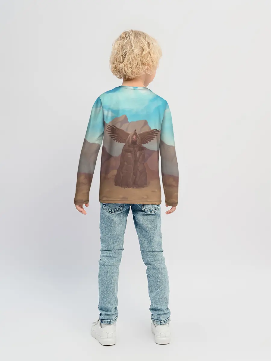 Детский лонгслив / Сэр Троглодит - Варвар