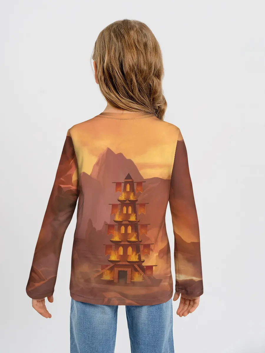 Детский лонгслив / Сэр Троглодит - Демон, инферно