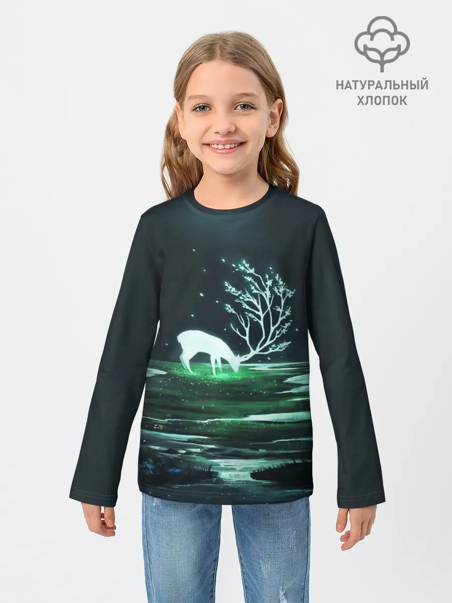 Детский лонгслив / ОЛЕНЬ
