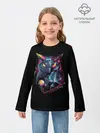 Детский лонгслив / Neon net-owl