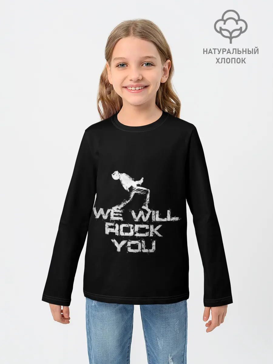 Детский лонгслив / Queen. We Will Rock You
