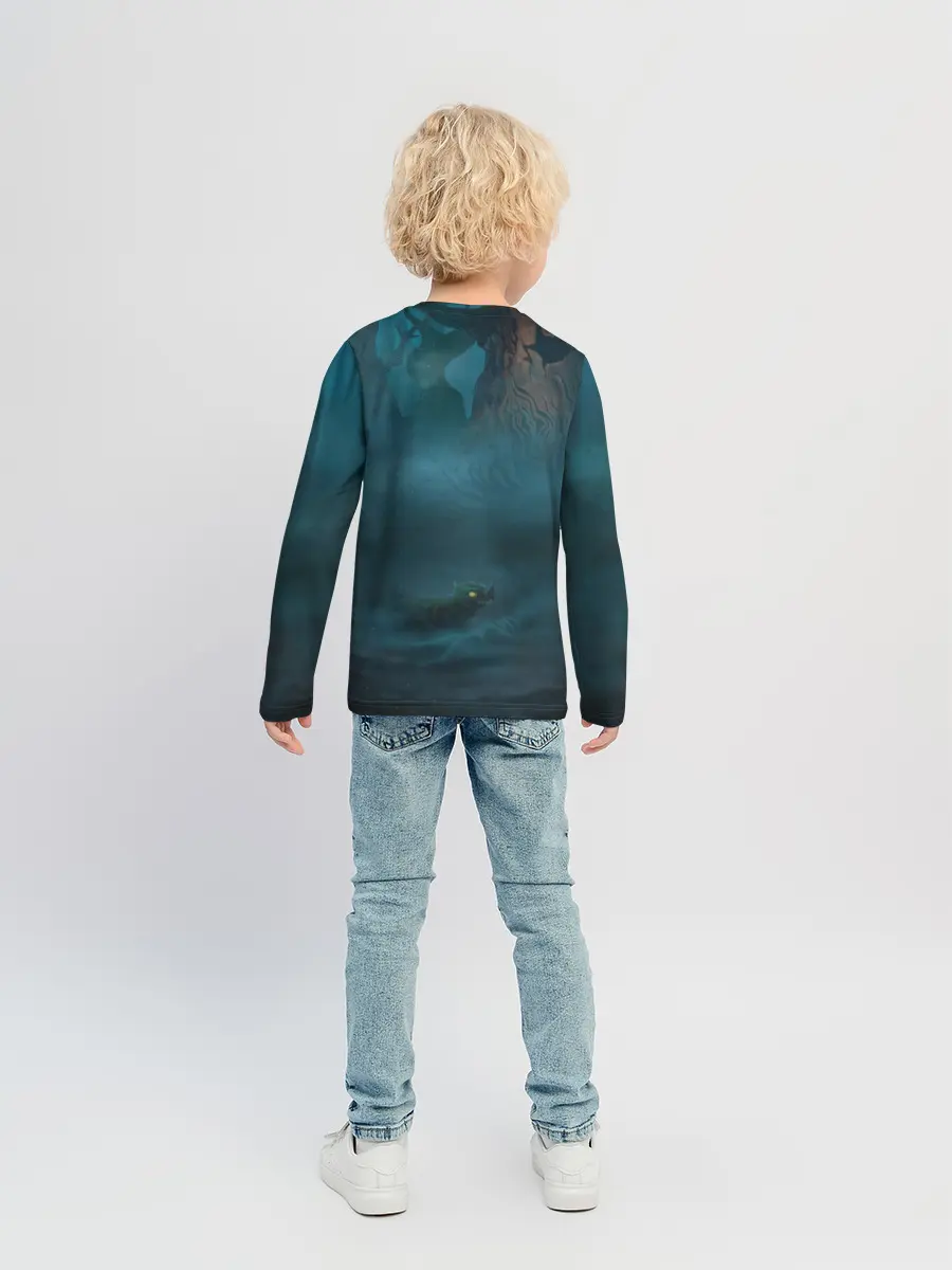 Детский лонгслив / Сэр Троглодит - Болото
