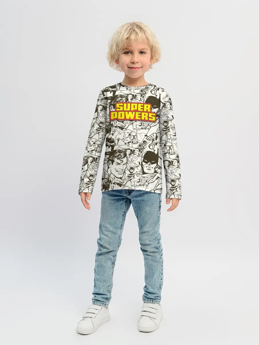 Детский лонгслив / Super Powers